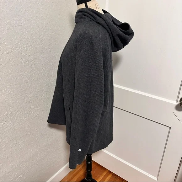 Lululemon At Ease Hoodie in Heathered Speckled Jet Blue / Black - Picture 6 of 10